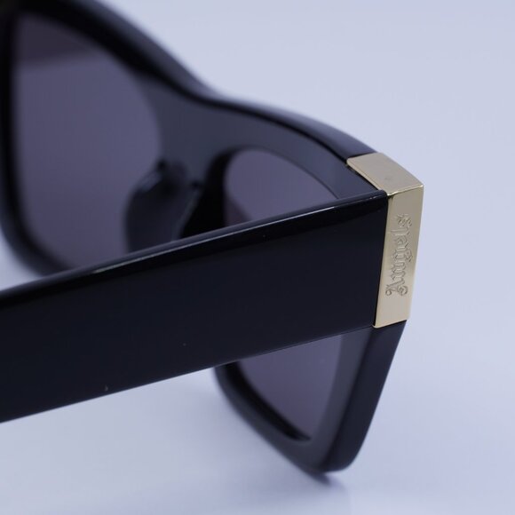 Palm Angels PERI099 HOLLYWOOD 1007 Sunglasses Black Cat Eye Frame, Grey Lenses - Picture 10 of 11